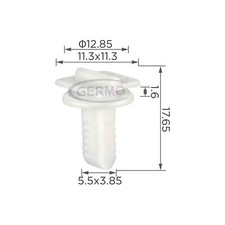 10 x Befestigungs-Clip Blende