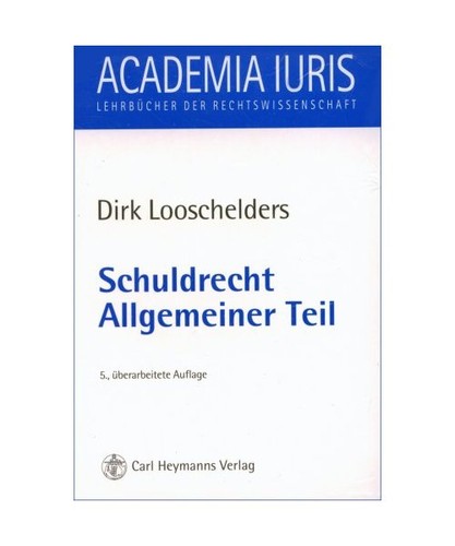 Schuldrecht allgemeiner teil - schuldrecht,