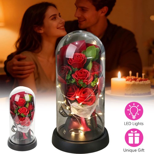 Ewige rose mit led - ewige,