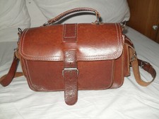 Schultertasche Saddle Bag Handtasche Leder Braun Ledertasche