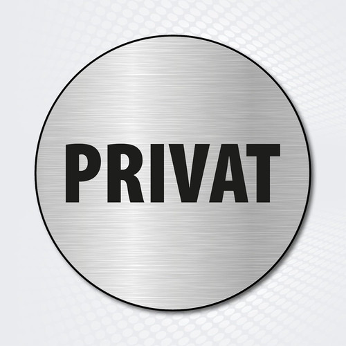 Hinweisschild rund privat - hinweisschild,