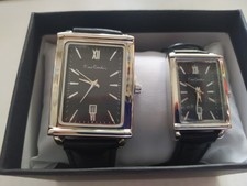 Pierre Cardin Retro Partner Look Quartz Herren- und Damenarmbanduhr