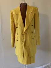 Escada Margaretha Ley, Kostüm, Gr. 38, Seide/Leinen