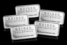 Silberbarren 50g 5×10 Gramm