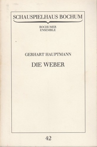 Programmheft gerhart hauptmann - gerhart,