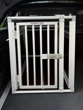 Schmidt Hundebox / Transportkäfig für Hunde aus Aluminium / 50 x 73 x 58 cm