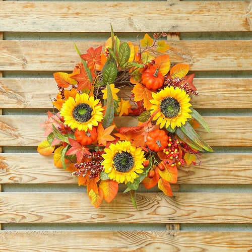 Sonnenblumen herbstkranz - sonnenblumen,