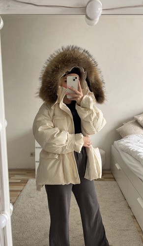 Winterjacke weiß mir - in,