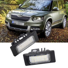 Passt für Skoda Yeti 5L Bj. ab 05.2012 LED Kennzeichenbeleuchtung