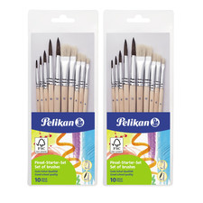 2x Pelikan Pinselset 10-tlg