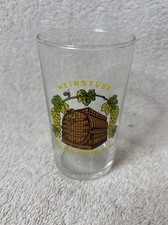 Vintage Weinstube Schloss-Heidelberg Schloss Andenken Weinprobe Glas sehr guter Zustand