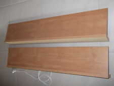2 Neue Lambada Wandregale Wandboard Erle mit Beleuchtung