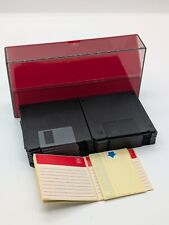 Diskettenbox Digit + 16xHD 3,5" Disketten full black NOS + 20xDiskettenlabel