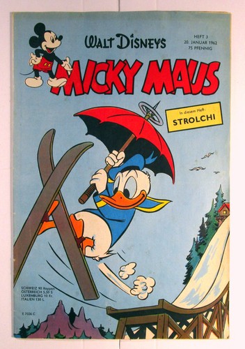Micky maus 1962 heft vom - micky, 3