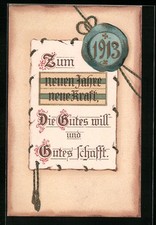 Jahreszahl 1913 auf dem Siegel