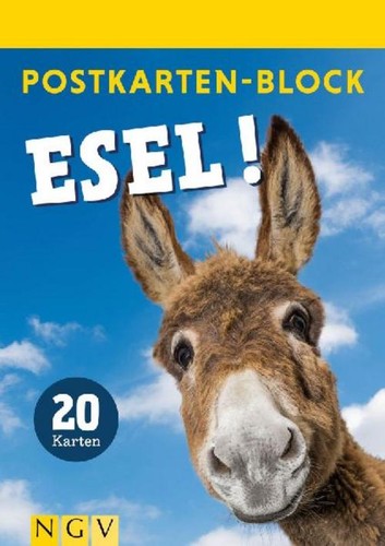 Postkartenblock esel - postkartenblock,