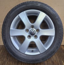 1 original VW Polo 9N 15 Zoll Alufelge 6x15 ET43, 6Q0601025R Charade für 195/55