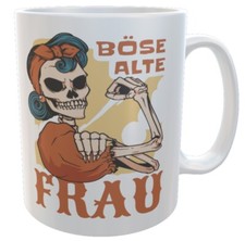Böse alte Frau Totenkopf