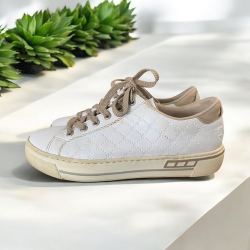 Rieker sneaker shoes white - rieker,