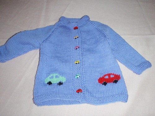 Handgestrickte kinderjacke - handgestrickte,