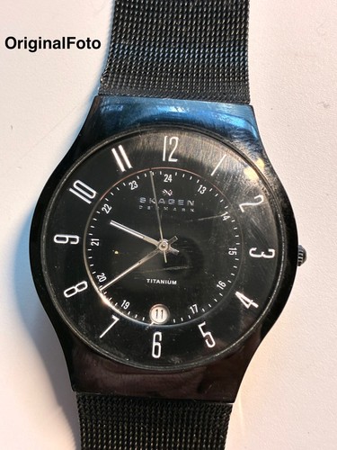 Skagen herren schwarz titan - schwarz,