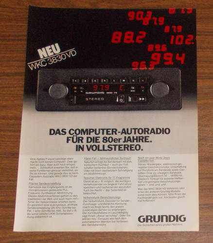 Seltene werbung grundig - werbung,