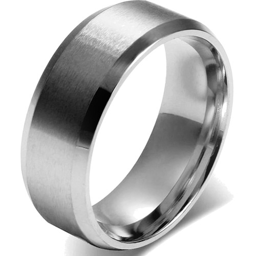 Herren ring edelstahl 8mm - herren,