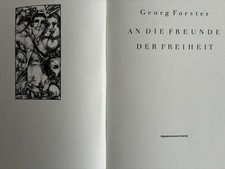 Georg Forster, An die Freunde