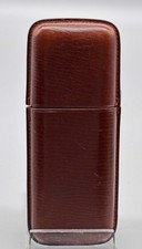 altes Zigarren- Etui Big Ben echtes Leder England für 3 Zigarren H17,5cm