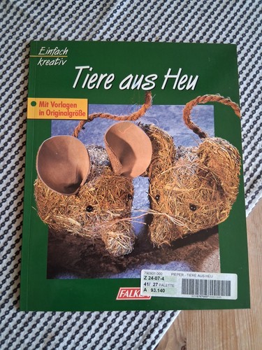 Tiere aus heu mit - -, vorlagen