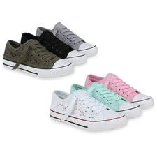 Damen sneaker low spitzenstoff - sneaker,