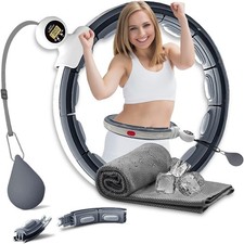 K-MART Gewichteter Hula Hoop, Infinity Smart Hula Hoops mit 16 Knoten, 360 Grad