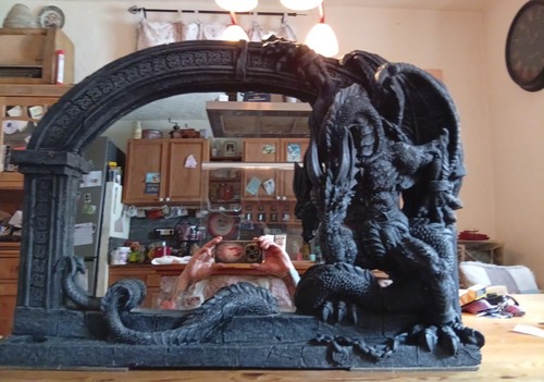 Spiegel gothic style drachen - gothic,