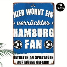 Blechschild Hier wohnt