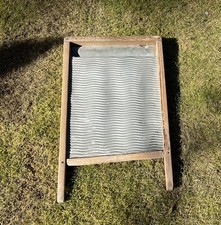 Waschbrett  zum Waschen, Filzen oder Musizieren 10er Zinkeinlage