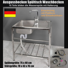 Multifunktionswaschtisch Edelstahl Waschtisch Spülbecken Spüle Spültisch Outdoor