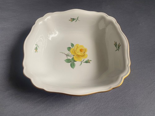 Meissen porzellan gelbe rose - gelbe,