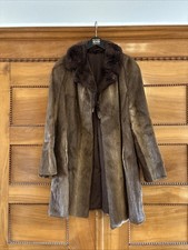 Keska Damen Nerz Pelzmantel Echtpelz Kurzmantel Jacke Gr. 42/44 Braun