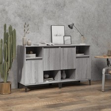 Sideboards 2 Stk. Grau Sonoma