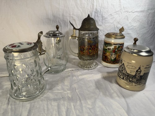 Vintage bierkrüge mit - vintage,