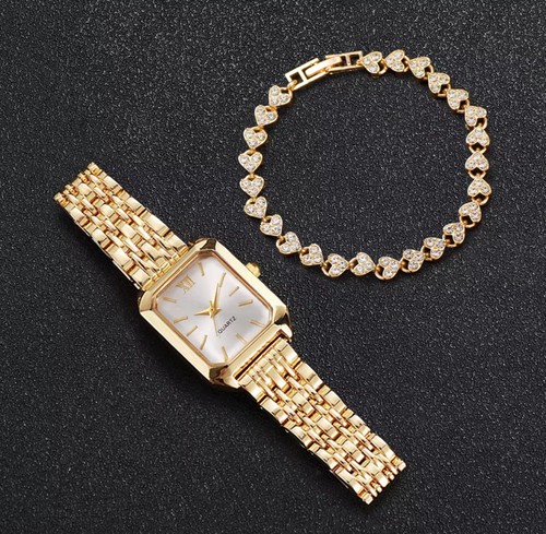 Elegante goldene damenuhr - elegante,
