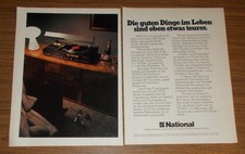 Seltene Werbung NATIONAL PANASONIC MusikCenter SG-6070 HiFi Anlage Technics 1978