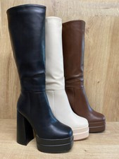Damen stiefel plateau high - stiefel,