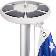 BRUBAKER Beleuchtung für Fahnenmast Solar Camping Garten Flaggenmast LED Lampe