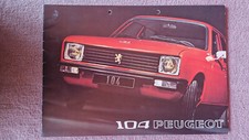 Peugeot 104 , Verkaufsprospekt 1973, 12 Seiten