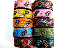 Borte Webband Zierband Floral Blumen verschiedene Farben ca,34mm breit lfm B182