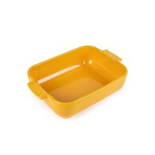 PEUGEOT Keramik Auflaufform APOLLIA 25cm Rechteckig Safrangelb Spülmaschinenfest