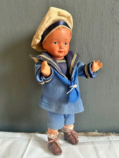 Zelluloid Puppe Matrose 27cm