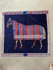 schönes  Seidentuch  blau 90x90