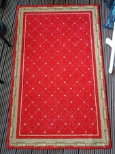 Teppich Rot Mit Muster, 1.60*1.00m, Luxury, Barock 